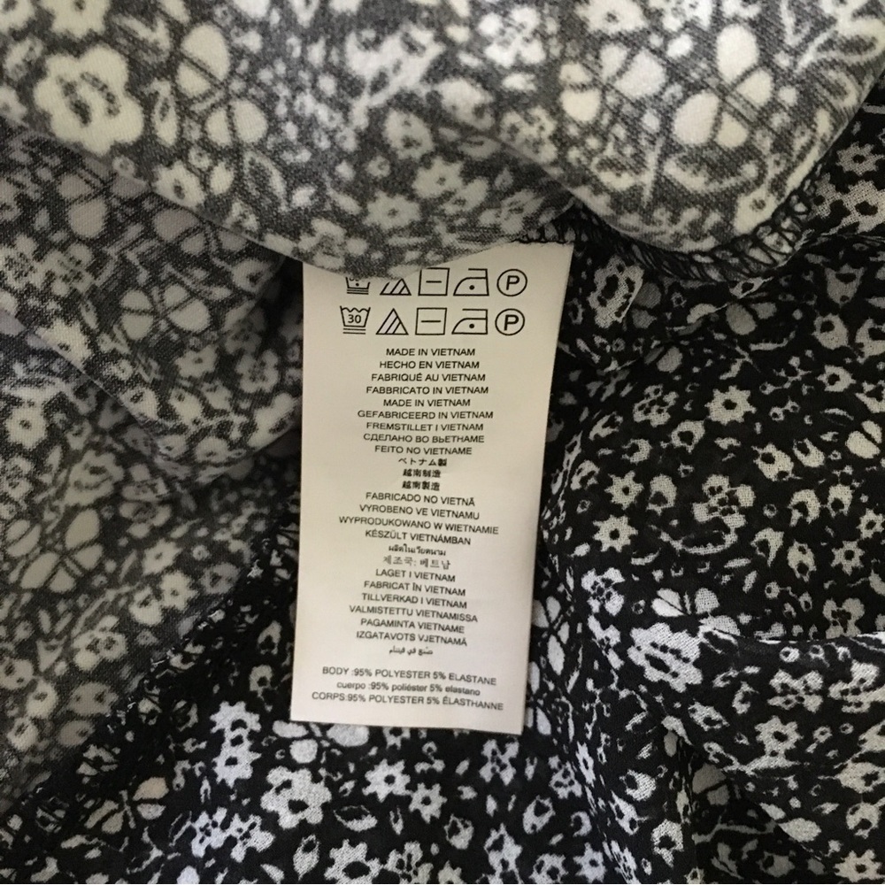 Michael Michael Kors Black and White Print Dress Large - Picture 7 of 7